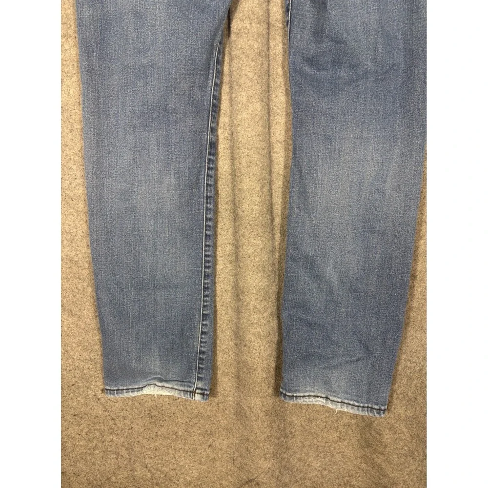 DKNY Avenue B Slim Straight Jeans Mens 36x32 Medium Wash Blue Denim Stretch